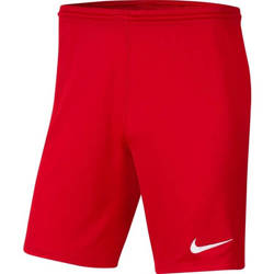 Spodenki dziecięce Nike Dri-FIT Park III czerwone poliestrowe XL