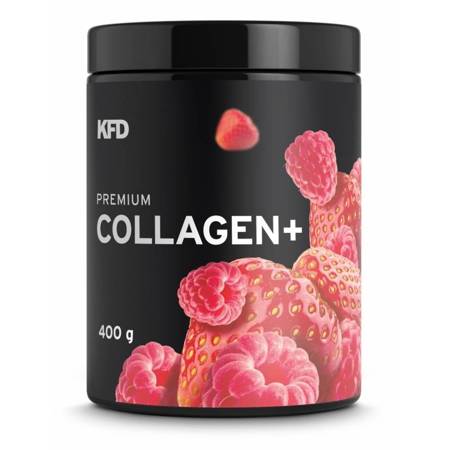 KFD Premium Collagen Plus - 400 g truskawkowo - malinowy zdrowe kości