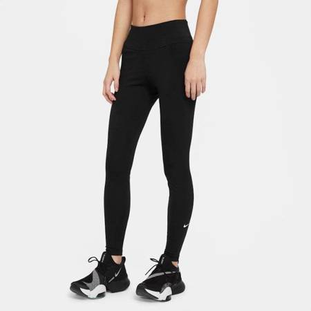 Spodnie legginsy damskie Nike One czarne długie M
